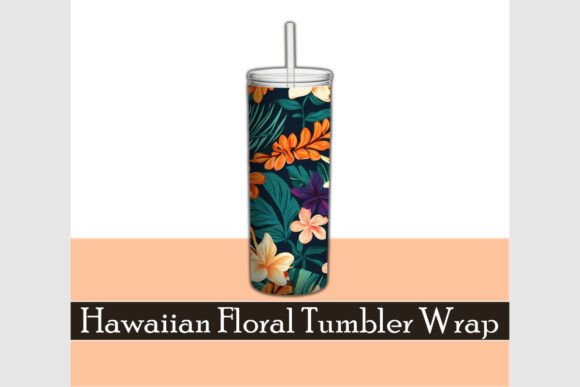 Download Hawaiian Tropical Flowers Tumbler Wrap - Wrap Collection