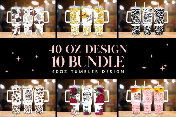 Download Leopard Design 40oz Tumbler Wrap Bundle - Wrap Collection