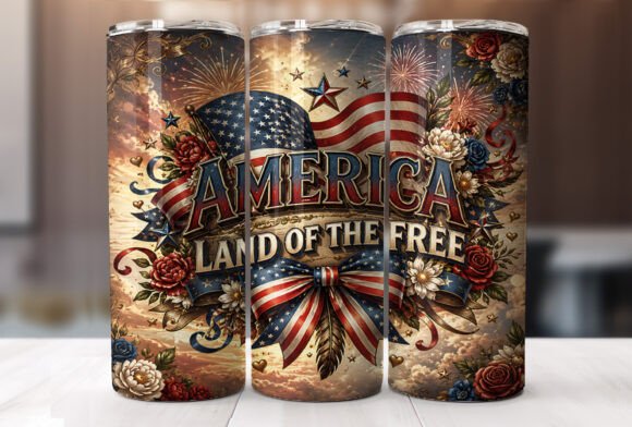 Download Patriotic America 20 Oz Tumbler Wrap PNG - Wrap Collection