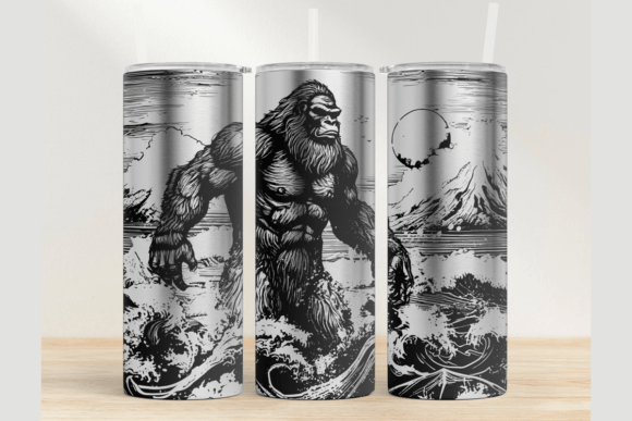 Download Bigfoot 20oz Laser Tumbler Wrap SVG - Wrap Collection