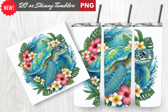Download Crystal Shell Sea Turtle Tumbler Wrap - Wrap Collection