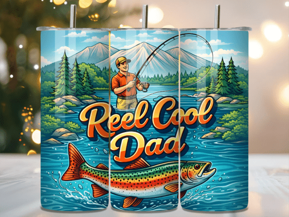 Download Funny Reel Cool Dad Fishing Tumbler Wrap - Wrap Collection