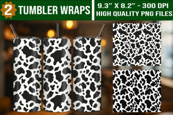 Download Cow Print 20oz Tumbler Wraps Bundle - Wrap Collection