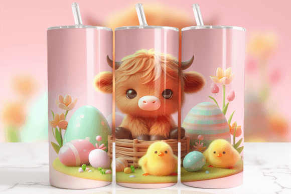 Download Adorable Easter Baby Highland Cow Wrap - Wrap Collection