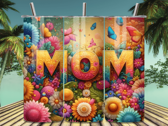 Download Vintage Bronze Engraved Mom Tumbler Wrap - Wrap Collection