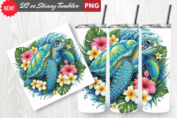 Download Crystal Shell Sea Turtle Tumbler Wrap - Wrap Collection