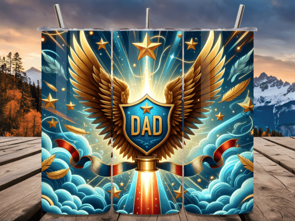 Download Eagle Hero Dad USA Pride Tumbler Wrap - Wrap Collection