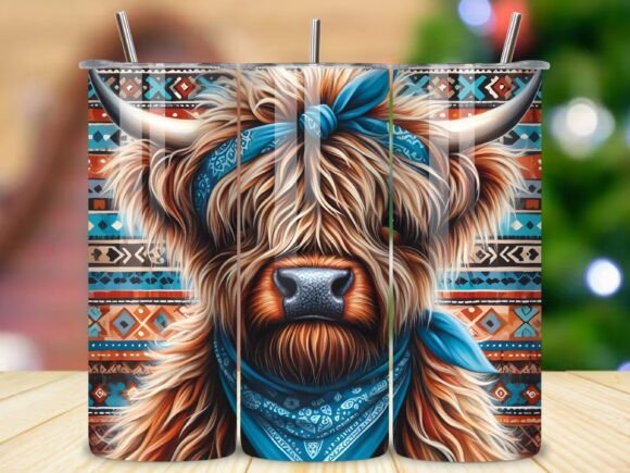 Download Western Colorful Highland Cow Wrap - Wrap Collection