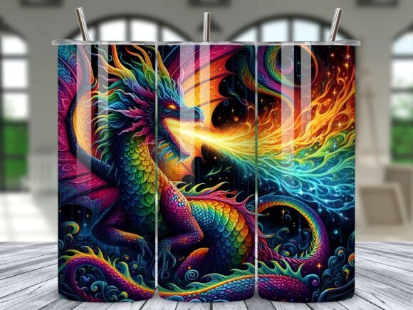 Download Dragon Tumbler Wrap Sublimation PNG - Wrap Collection