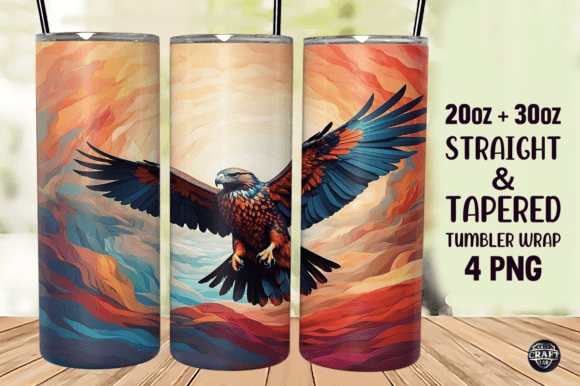Download Colorful Bird Flying Tumbler Wrap 20oz - Wrap Collection