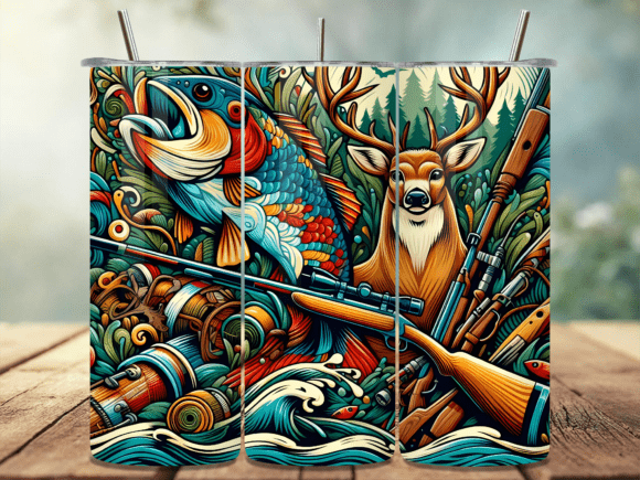 Download Hunting and Fishing Tumbler Wrap PNG - Wrap Collection