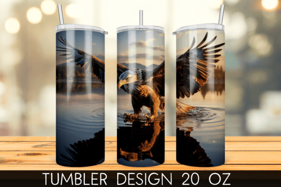 Download Bald Eagle Tumbler Wrap Sublimation - Wrap Collection